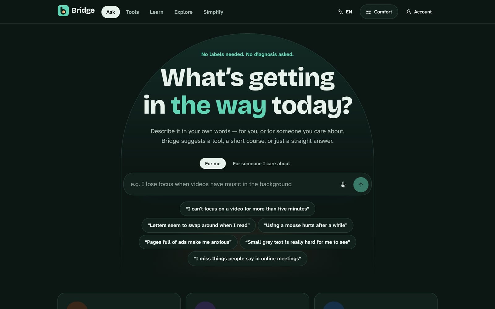 Bridge, live product
